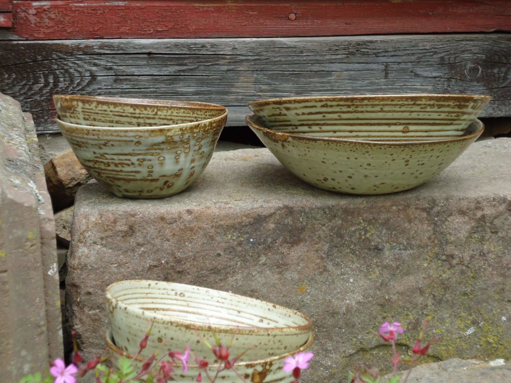 Schalen Keramik Steinzeug Ascheglasur
